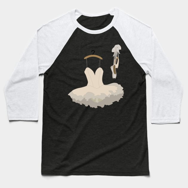 Ballerina dress and shoes Baseball T-Shirt by Orangerinka